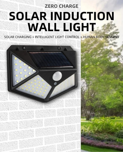 100 LED Solar Lights Outdoor Wall Lamp 3 Modes 270° Lighting Angle IP65 Waterproof Motion Sensor Security Lights Wireless Lights Beauty World Shop
