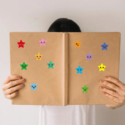 450-3000 Sheet Happy Face Stars Reward Sign Stickers Pack DIY Skateboard Suitcase Stationery Decals Decor Phone Laptop Gift Toys Beauty World Shop