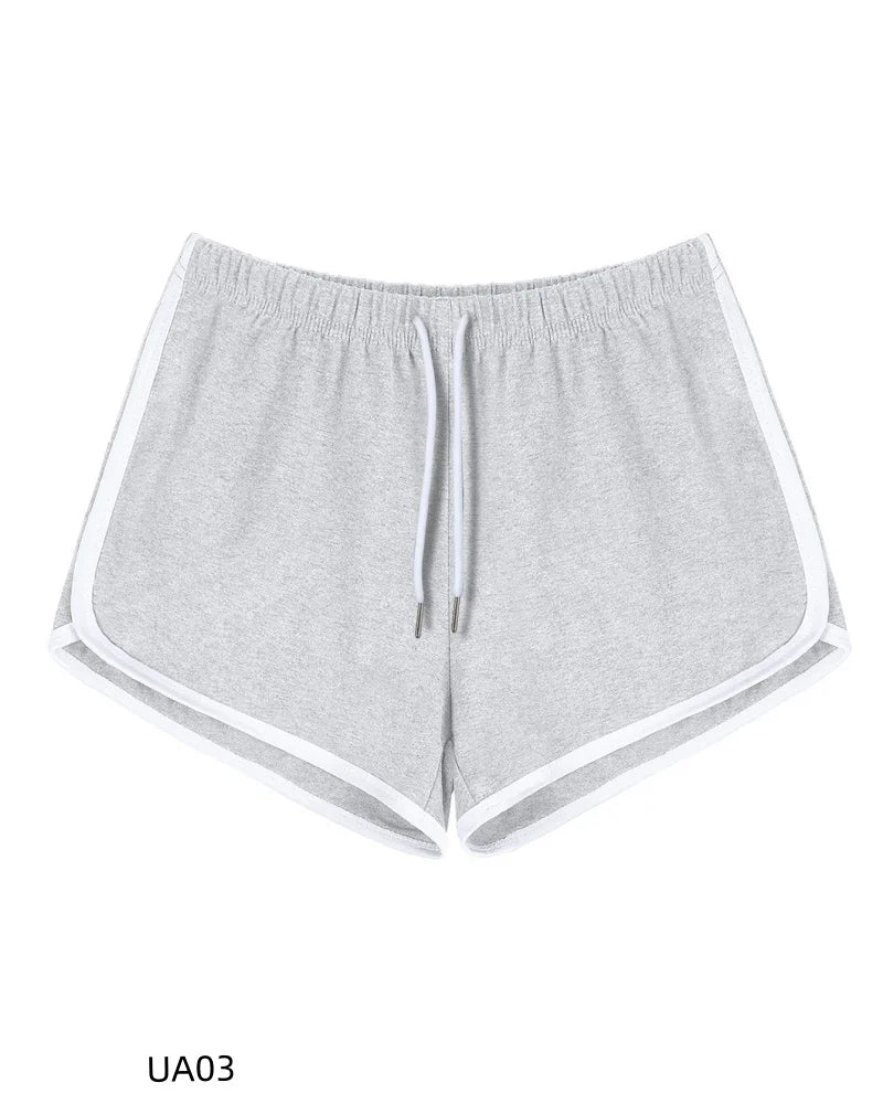 Summer Women's Casual Solid Cotton shorts Yoga Gym Workout Fitness Pants Loose Student Comprehensive Training Short Beauty World Shop