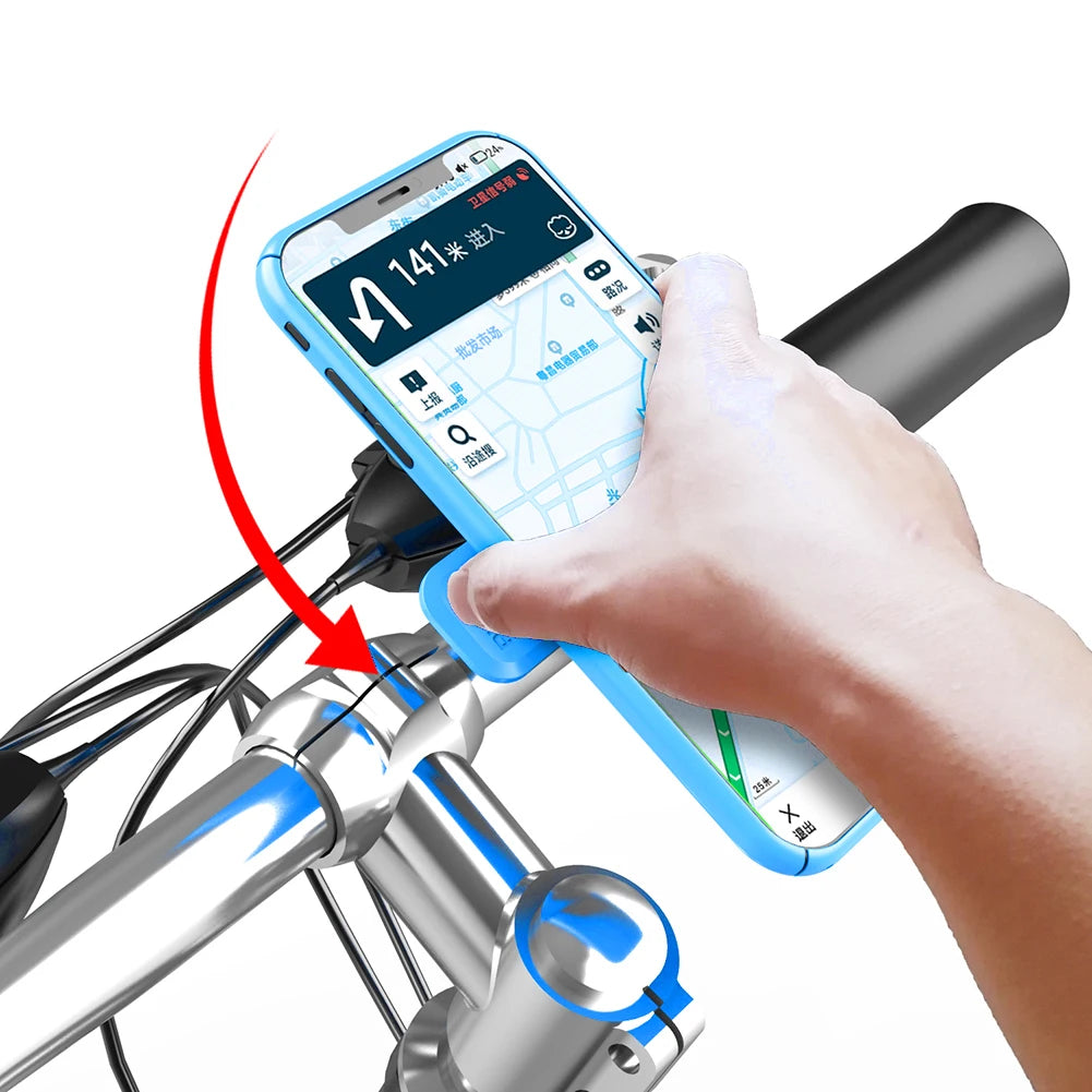 Motorcycle Bike Phone Holder Phone Bracket Vibration Damper Bike Handlebar Navigation Support for 4.7-7.2'' Phone Beauty World Shop