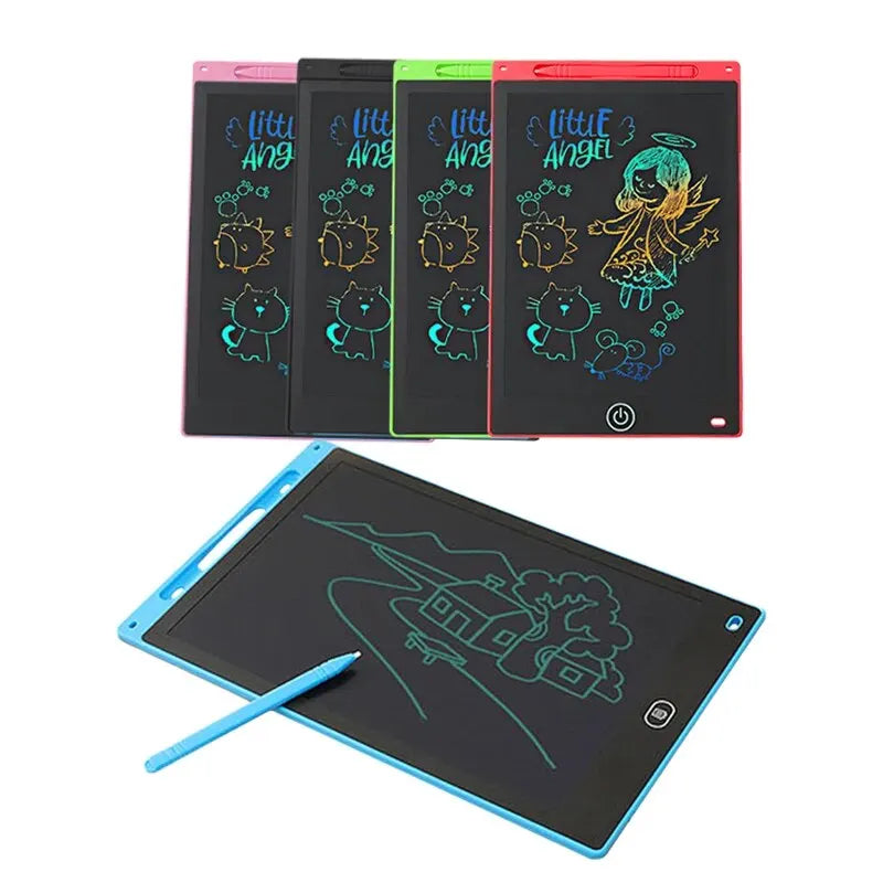 6.5/8.5/10/12 Inch LCD Drawing Tablet for Kids, Rechargeable Erasable Board with Pen, Travel Educational Toy Gift for Boys Girls Beauty Fashion