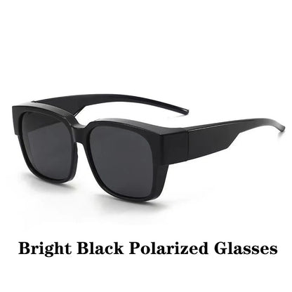 New Fashion Polarized Sunglasses Cover Over Myopia Prescription Glasses Portable Men Women Vintage Fishing Driving Eyewear Beauty World Shop