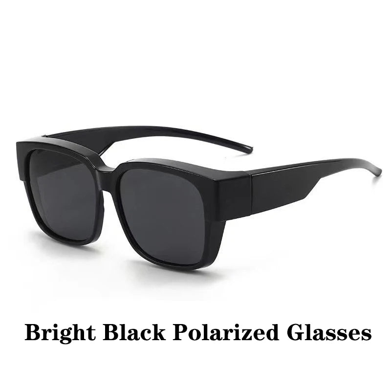 New Fashion Polarized Sunglasses Cover Over Myopia Prescription Glasses Portable Men Women Vintage Fishing Driving Eyewear Beauty World Shop