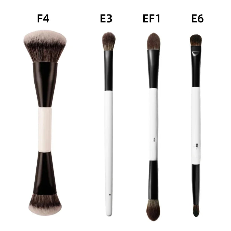 F4 Dual-Ended Foundation Face Brush Double-ended Powder Blush Contour and Eyeshadow Concealer Makeup Brushes Beauty World Shop