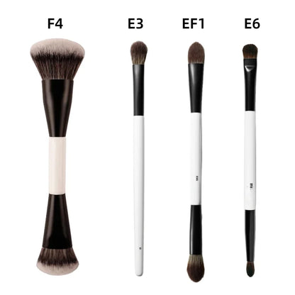 F4 Dual-Ended Foundation Face Brush Double-ended Powder Blush Contour and Eyeshadow Concealer Makeup Brushes Beauty World Shop
