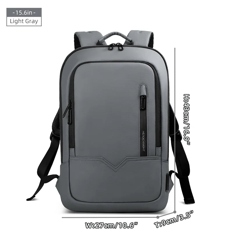 Heroic Knight Men's Daily Laptop Backpack Lightweight Minimalist Commute Office Daypack Women Waterproof Business Trip Schoolbag Beauty World Shop