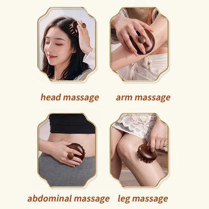 1PC Disc Wooden Scalp Massager Head Massager Massage Comb Hair Meridian Comb Beauty World Shop