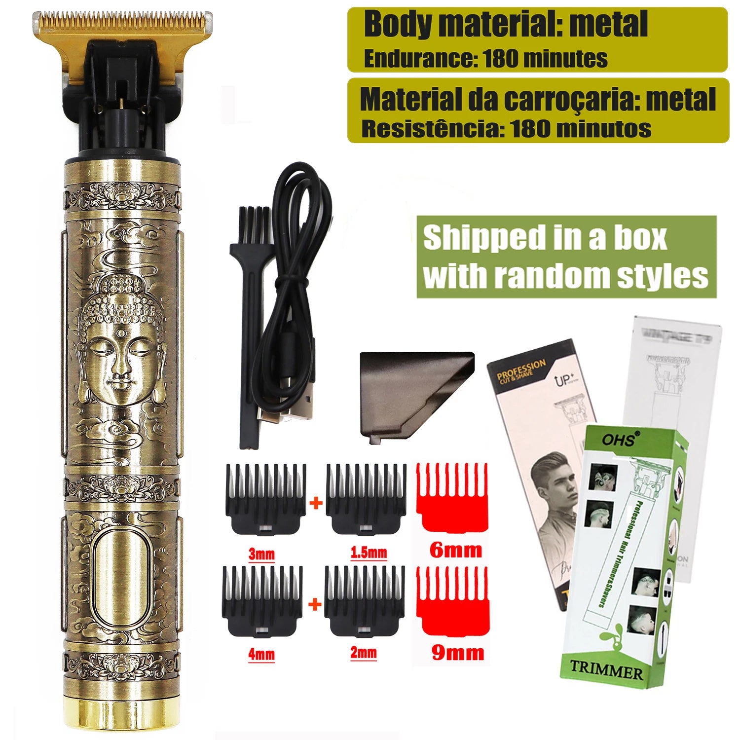 Vintage T9 Hair Clipper Beard Shaving Body Hair Trimmer Clippers Electric Men Haircut Machine 0mm Barber Shaver Beauty World Shop
