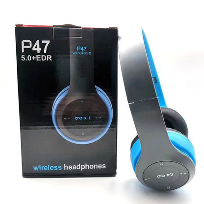 Stereo P47 Headset 5.0 Bluetooth Headset Folding Series Wireless Sports Game Headset for iPhone XiaoMi Beauty World Shop