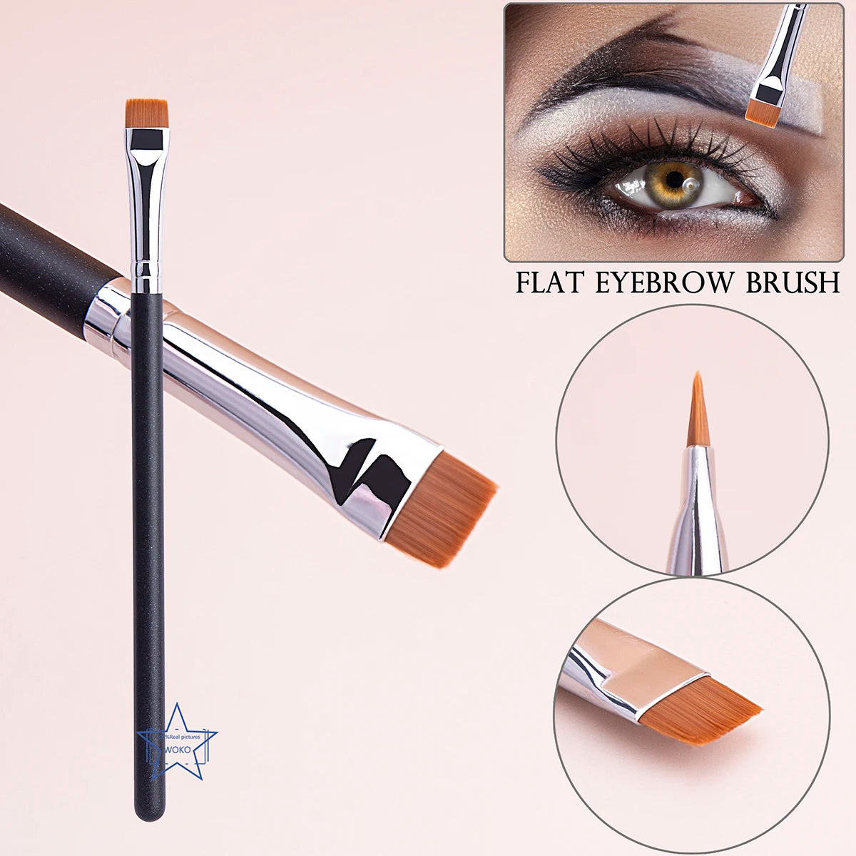 212 Flat Eyebrow Brush Ultrathin Eyebrow Makeup Brushes Flat Eyeliner Brush Thin Eye Liner Brow Contour Beauty Brush Tool Beauty World Shop