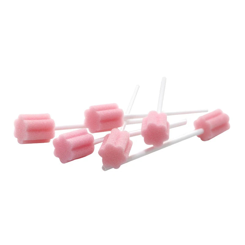 100Pcs Disposable Sponge Stick Multi-function Oral Swabs Single Use Cleaning Accessories Professional Cavity Supply Beauty World Shop