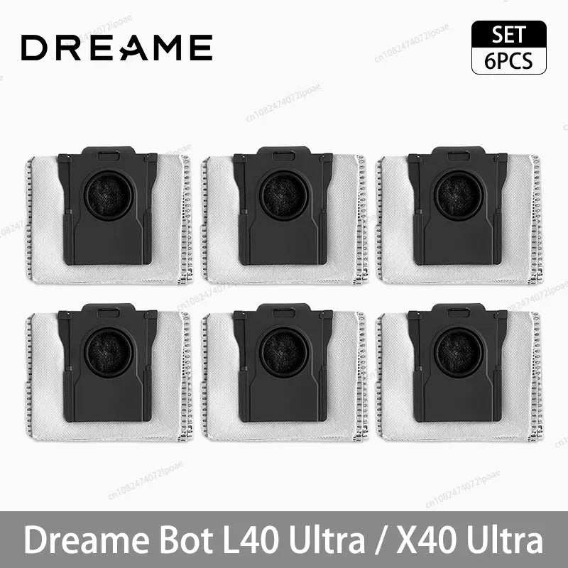 Dreame L40 Ultra / X40 Ultra Vacuum Cleaner Replacement Accessories Main Side Brush HEPA Filter Mop Cloths Dust Bag Spare Parts Beauty World Shop