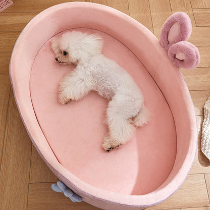 Detachable Pet Bed  Pet Bed Detachable Washable Dog Sleeping Bed Soft Comfortable Warm Cat Bed for Four Seasons Soft Pet Bed Beauty World Shop