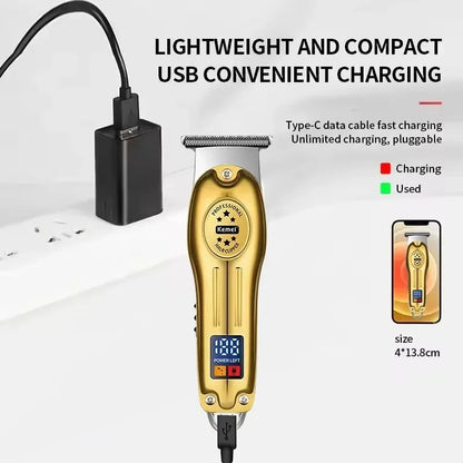 Kemei KM-2628 KM-678 KM-2024 USB Rechargeable Hair Clipper Professional Cordless Men Hair Trimmer Men's Hair Cutting Machine Beauty Trend Shop