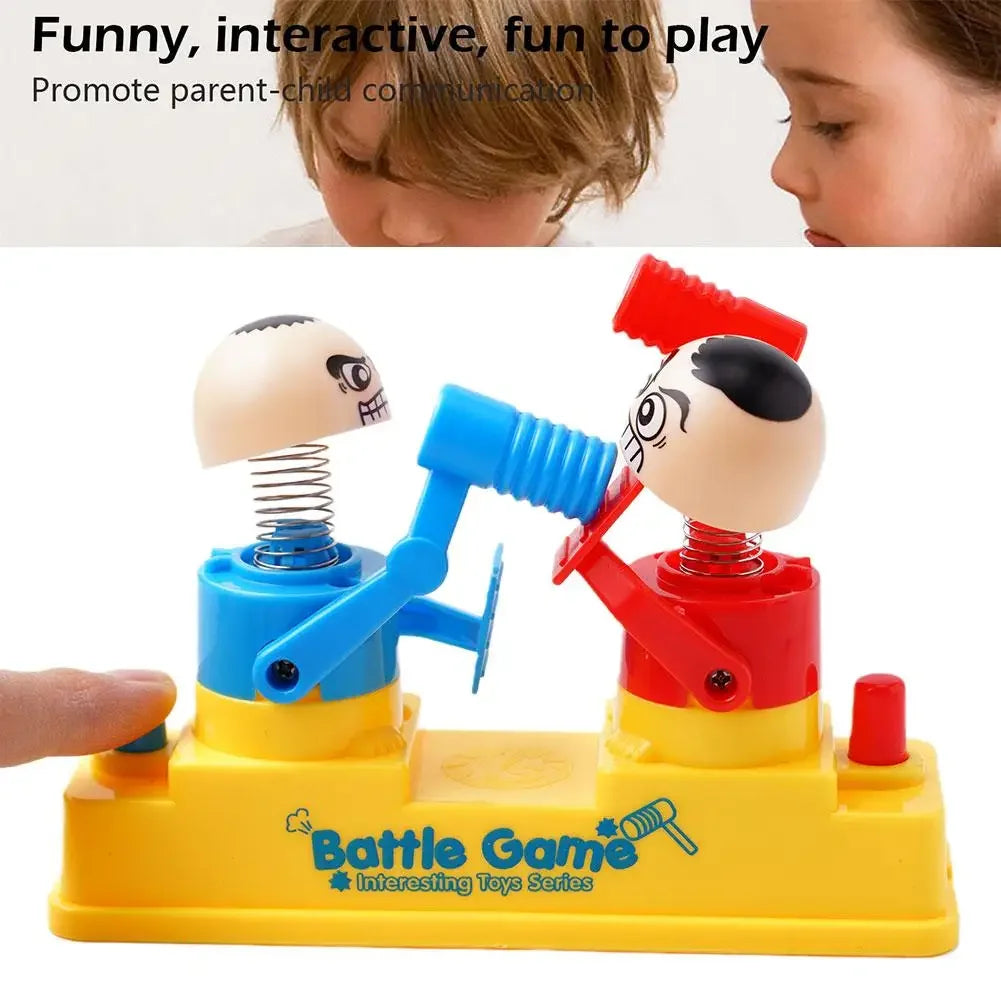 Mini Children's Head Knocking Little Man Fighting Red and Blue Attack and Defense Twin Parent Child Finger Fighting Game Machine Beauty Fashion