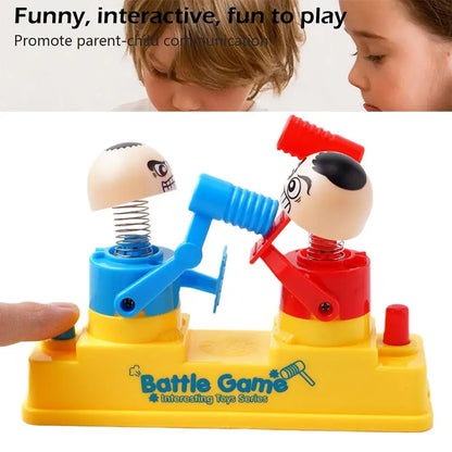 Mini Children's Head Knocking Little Man Fighting Red and Blue Attack and Defense Twin Parent Child Finger Fighting Game Machine Beauty Fashion