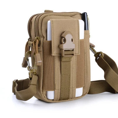 Mobile Phone Case Pouch Waist Bag Waterproof Nylon Multifunction Casual Men Waist Pack Male Small Bag Beauty World Shop