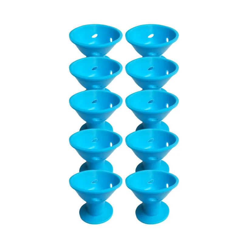 Heatless Hair Curlers Set: 10 Pieces Including Large and Small Soft Overnight Rollers for Women and Kids Lazy Curling Rods Beauty World Shop