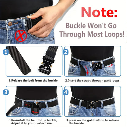 Men's Belt Outdoor Multi Function Belt High Quality Canvas For Nylon Male Luxury Belts Women's Sports Jeans Belt Neutral Belts Beauty Fashion
