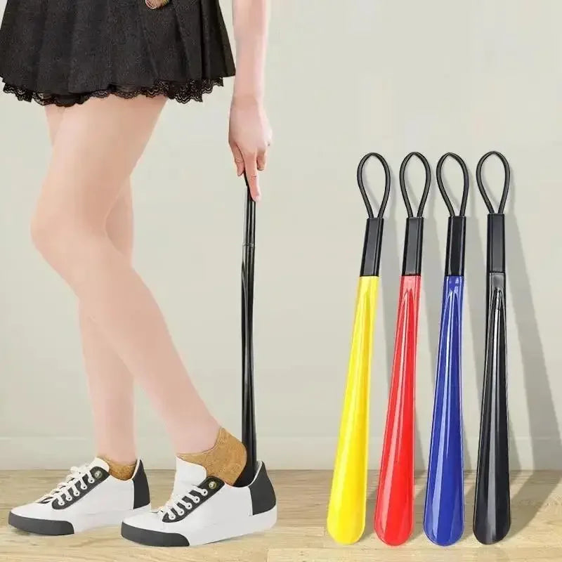 1pc Extra long flexible plastic shoe horns do not require bending durable shoe spoons for pregnant women wearing shoe assistants Beauty World Shop