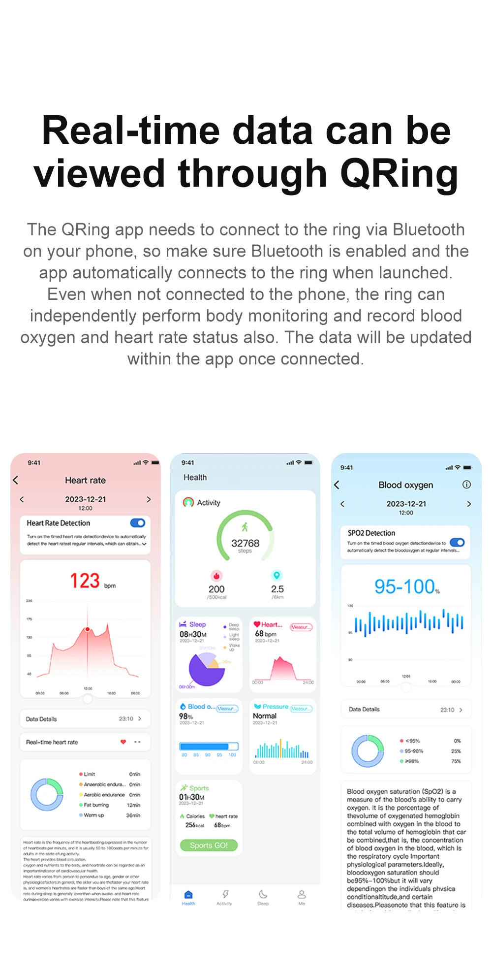 2024 COLMI R02 Smart Ring with Charging Case for Men Women, Battery Life, 39 Days, Health Monitor, 5ATM Waterproof Beauty World Shop