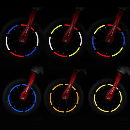 Reflective Tire Sticker Safety Sticker Color Kids Balance Bike Reflective Sticker Wheel Decal Bike Accessories Beauty World Shop