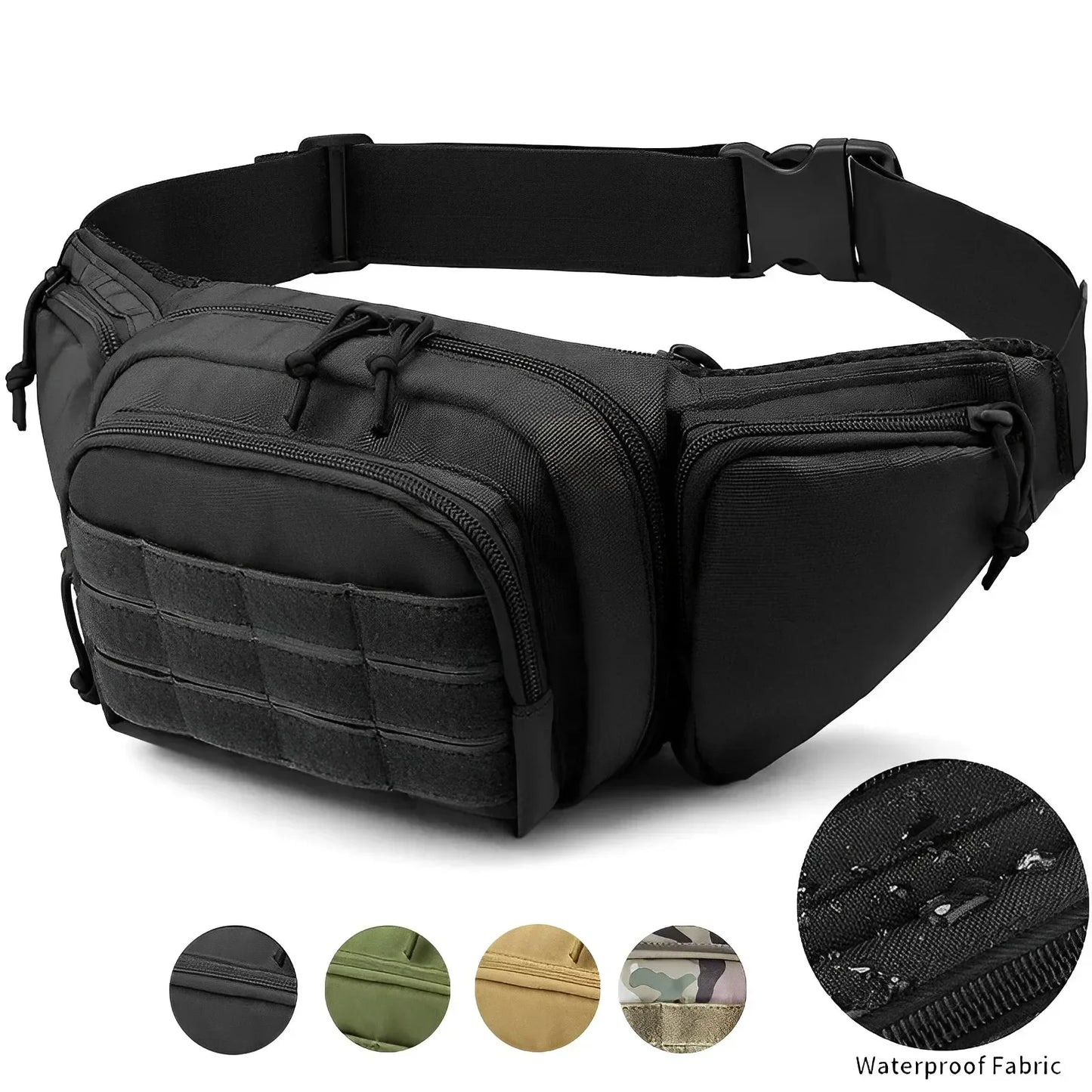 Packs for Men Nylon Shoulder Hiking Tactical Multi-function Waist Pack Fanny  Mobile Phone Bag Sports High-capacity Waist Bag Beauty World Shop