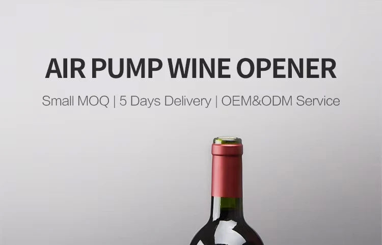 Portable Handheld 2-in-1 Air Pressure Wine Opener with Air Pump And Cork Remover Foil Cutter Compact Desktop Cicerone for Party Beauty World Shop