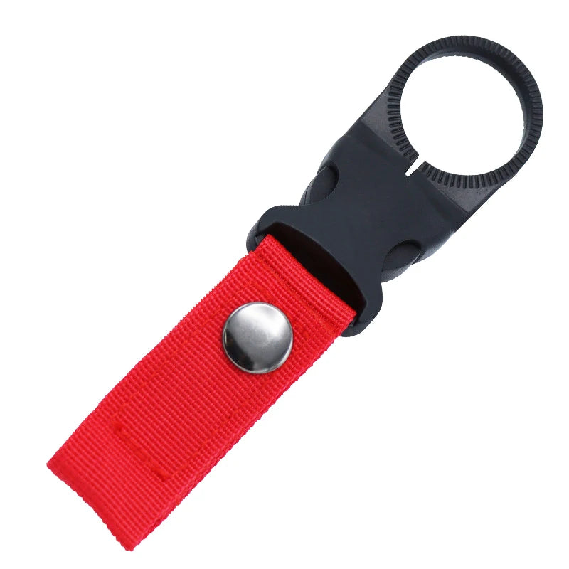 Webbing Water Bottle Holder Climbing Carabiner Belt Backpack Hanger Hooks Clip Multifunction Water Bottle Nylon Buckle Hook Clip Beauty World Shop