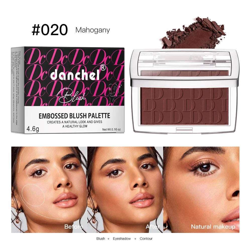 Face Blusher Matte Natural Cheek Tint Brighten Face Pink Red Face Contouring Cosmetics Blush Powder Soft Female Makeup Beauty World Shop