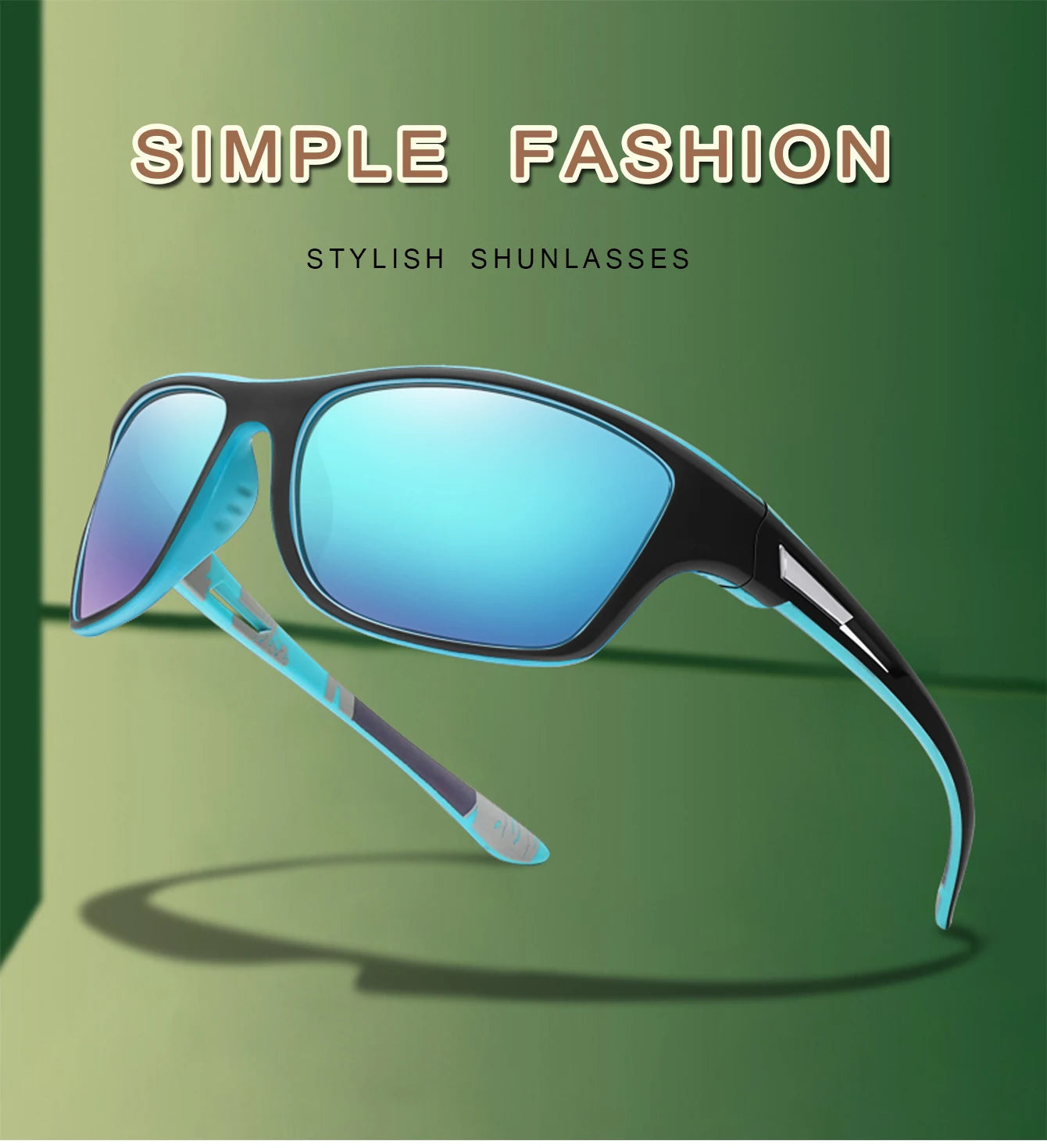 Men's Polarized Fishing Sunglasses Men Women Cycling Driving Hiking Sun Glasses Anti-glare UV400 Eyewear TAC Lens 1 PC Beauty World Shop