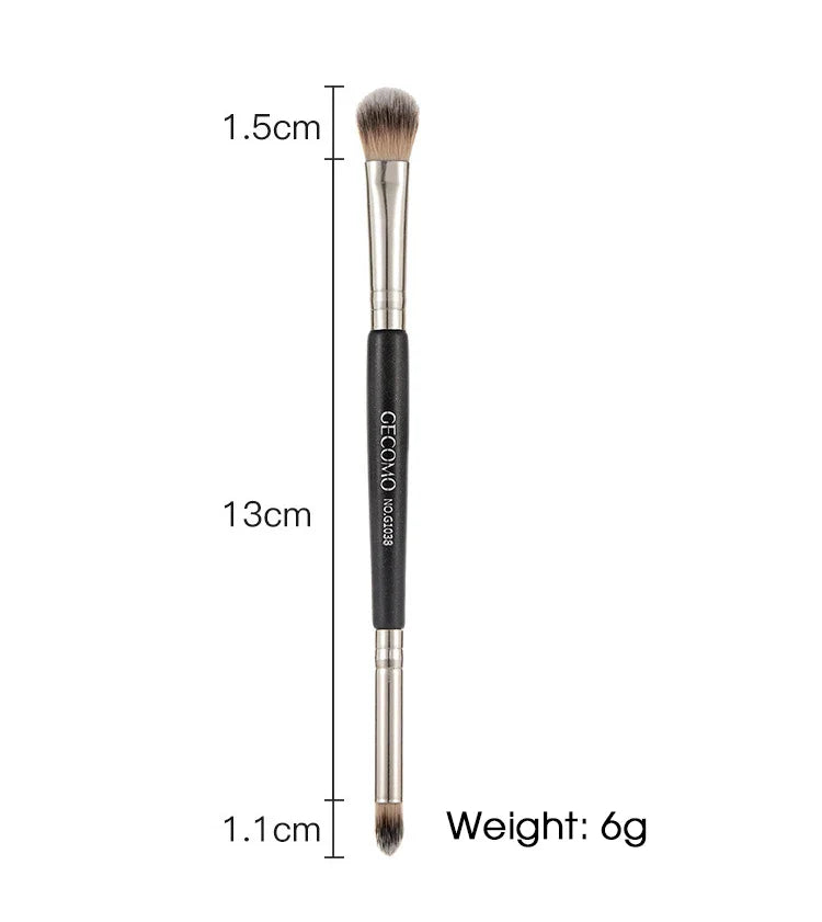 Double-headed painting eyeshadow brush novice makeup brush soft hair does not eat powder natural dizzy dye easy makeup Beauty Trend Shop