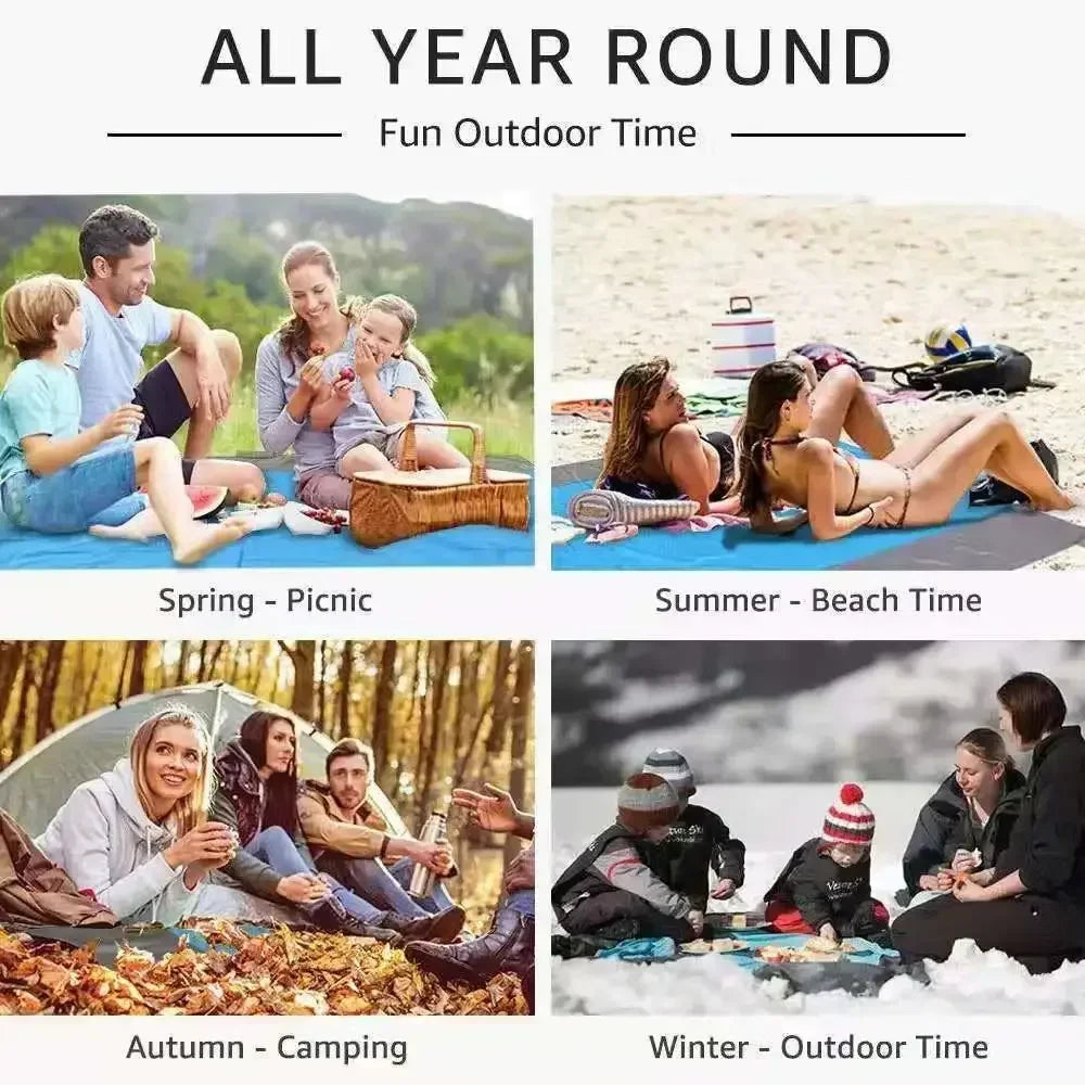 Beach Blanket Sandproof 200 X 210cm Waterproof Beach Mat Lightweight Picnic Blanket For Travel Hiking Sports Beauty World Shop