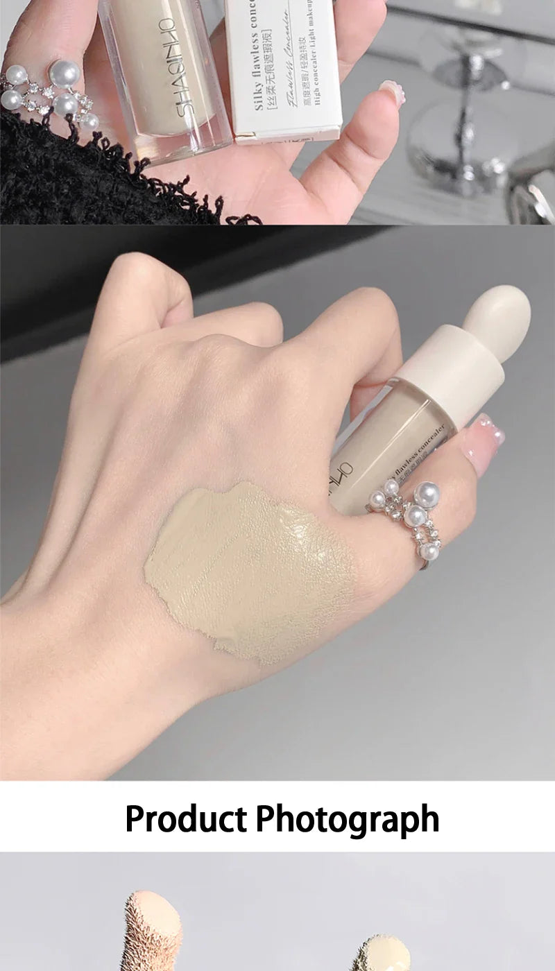 SHAQINUO Flawless Hydrating Concealer - Brightens Dark Circles & Smooths Tear Troughs | Long-lasting Formula, Non-cakey Finish Beauty Trend Shop