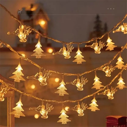 3M Christmas Lights Snowflake String Lights Fairy Lights Waterproof Star Ball LED Lamp for Home Christmas Tree Garden Decoration Beauty World Shop