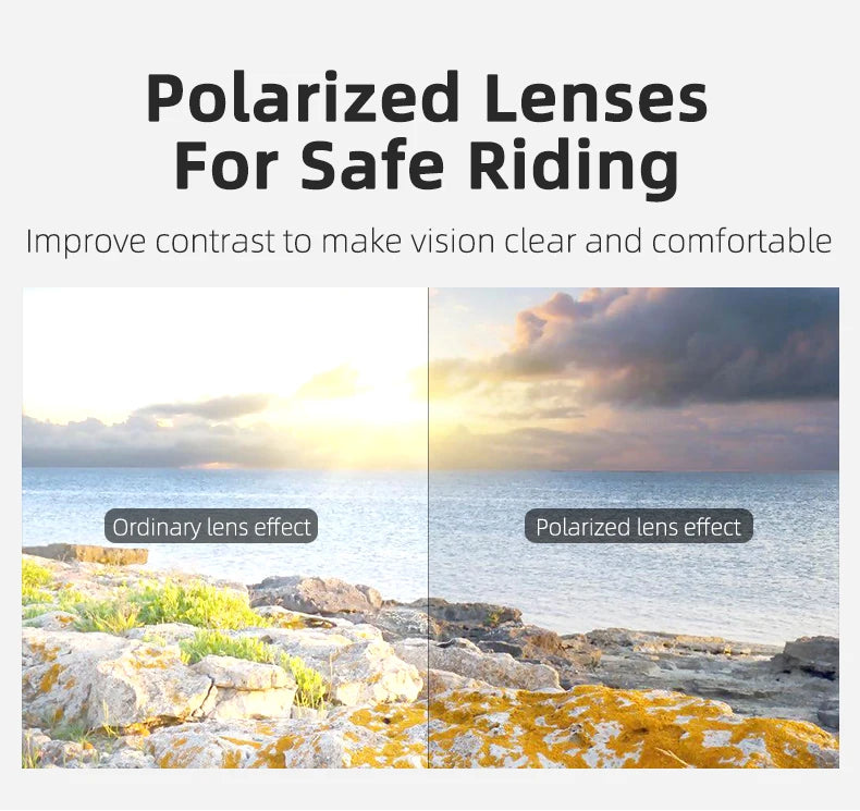 ROCKBROS Cycling Polarized glasses Bike Outdoor Sports Sunglasses MTB Road PC Goggles Eyewear Glasses 5/3 Lens Bicycle Accessory Beauty World Shop