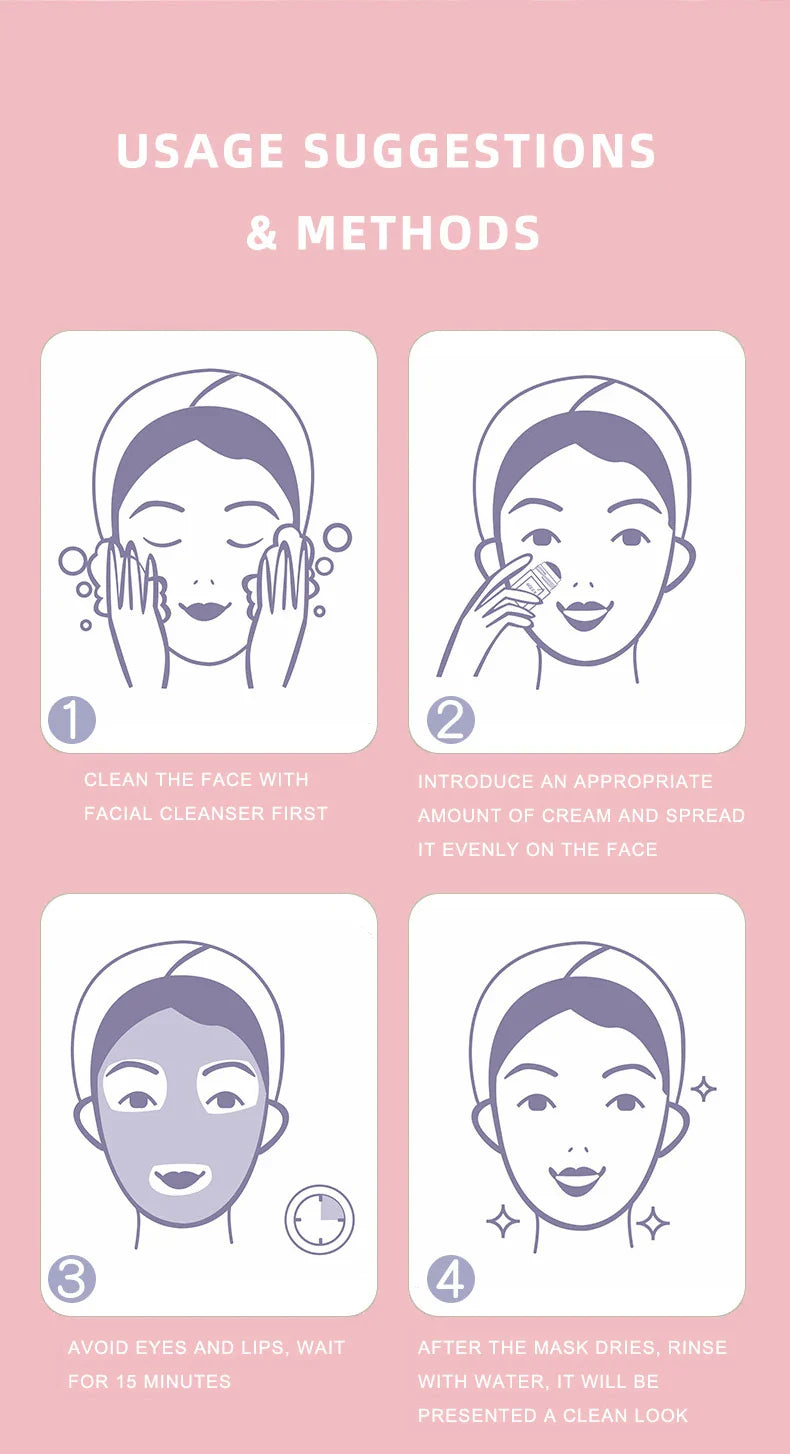 Solid facial mask Stick Green Tea Honey Peach Cleaning Pore Moisturizing Long Charcoal Eggplant Mud Film Beauty Trend Shop