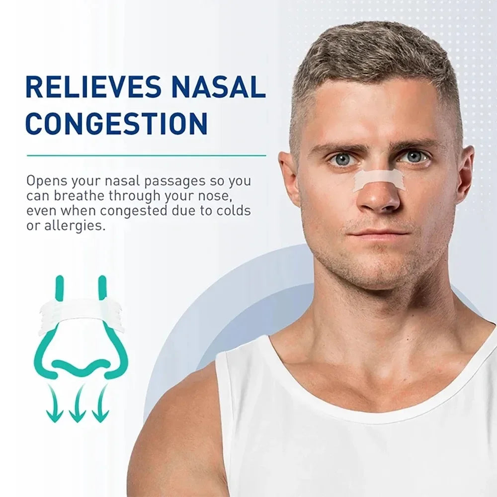 30/60/90Pcs,Sleep Nasal Strips,Nose Breathe Strips,Anti Snoring Nose Strips for Breathing,Exercise Air Intake and Improve Sleep Beauty Trend Shop