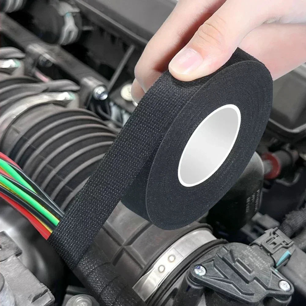 9/15/25/32/50MM Electrical Insulating Tape Heat Resistant Harness Tape Car Cable Harness Wiring Loom Protection Waterproof Tape Beauty World Shop