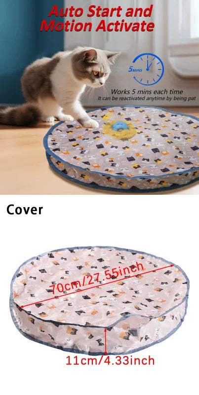 Cat toy ball fast rolling bag cat toy simulation hunting interactive hunting cover suitable for indoor play