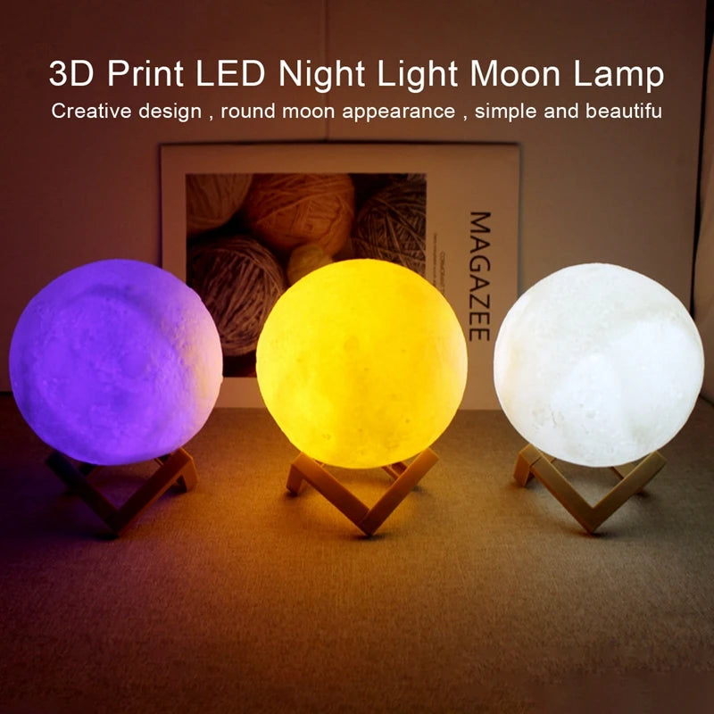 Book Light LED Moon Light Galaxy Light, Moon Night Light, Girl, Boy, Child Birthday Gift, Bedroom Decoration Indoor lighting Beauty World Shop