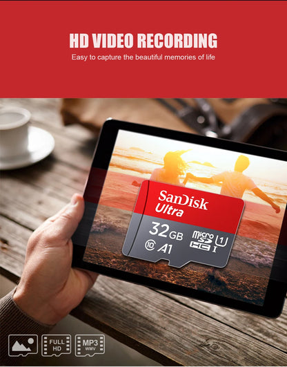 Original Sandisk Memory Card 256GB 128GB 64GB 32GB TF micro sd card Class 10 UHS-1 flash card Memory Microsd for Samrtphone PC Beauty World Shop