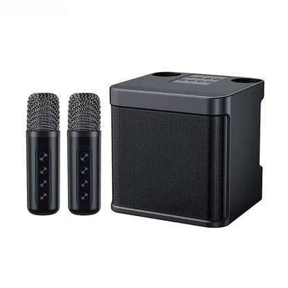 YS203 Portable Bluetooth Speaker, dual-microphone wireless Karaoke all-in-one machine, outdoor family party Bluetooth speaker