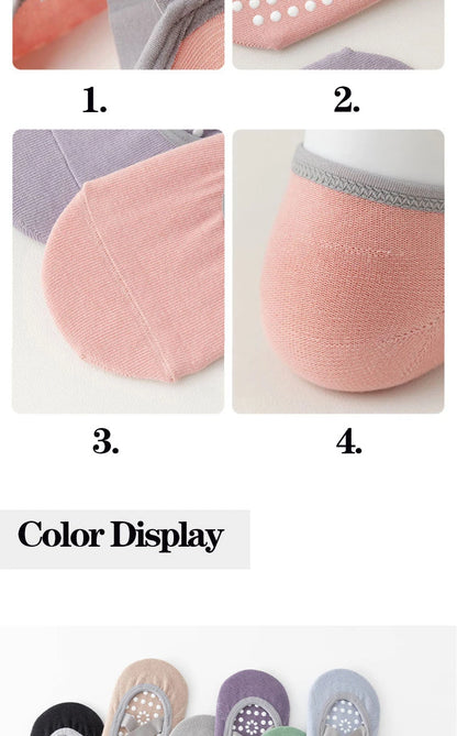 1/ 3Pair Professional Women Yoga Sock Silicone Anti-slip Ballet Pilates Socks Women Backless Breathable Bandage Yoga Sport Socks Beauty World Shop
