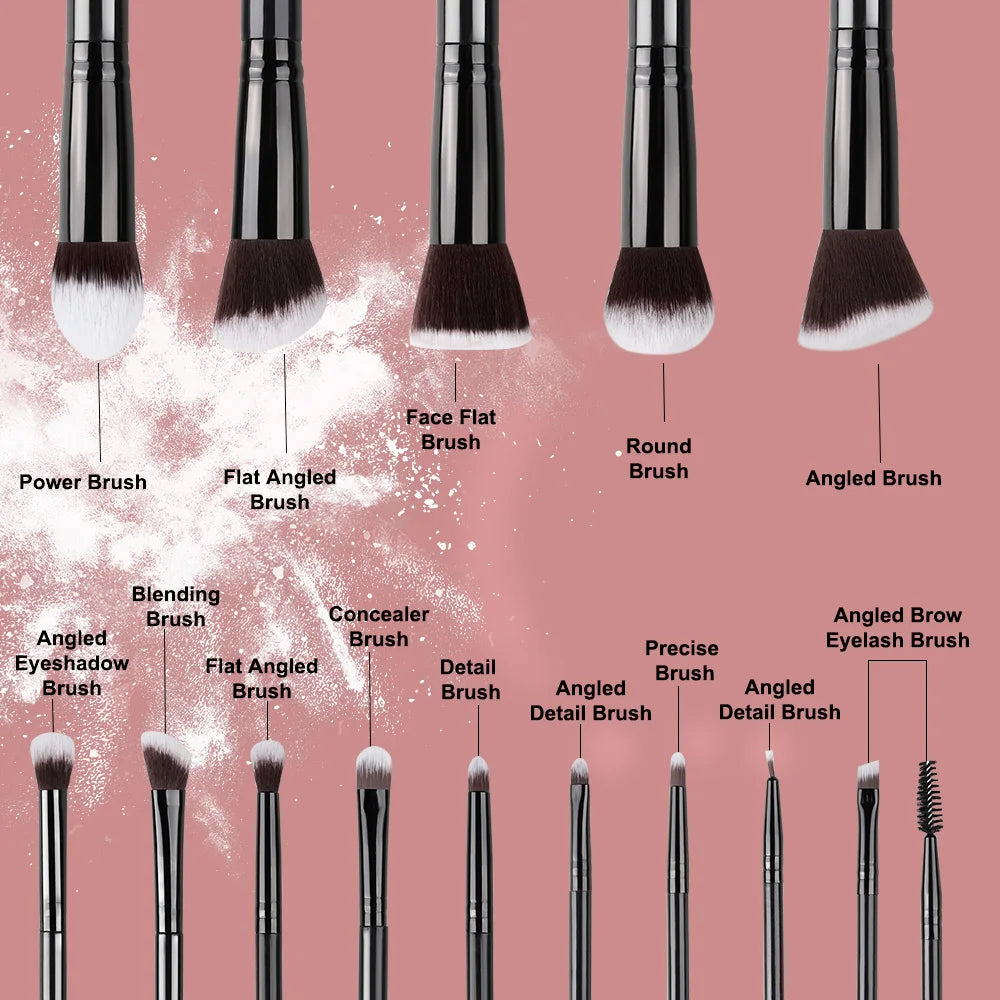 NEW 14PCS Makeup Brushes Set  Soft Fluffy Foundation Blush Powder Eyeshadow Blending Female Cosmetics Beauty Tool Christmas gift Beauty World Shop