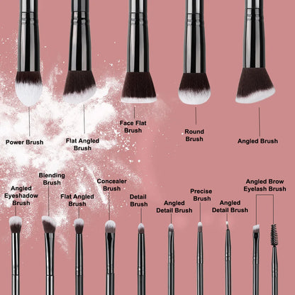 NEW 14PCS Makeup Brushes Set  Soft Fluffy Foundation Blush Powder Eyeshadow Blending Female Cosmetics Beauty Tool Christmas gift Beauty World Shop
