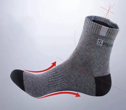 10/5/3pairs Breathable Con Sports Stockings Men Bamboo Fiber Autumn and Winter Men Socks Sweat Absorption Deodorant Business Sox Beauty World Shop