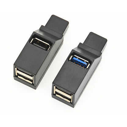 USB 3.0 HUB Adapter Extender Mini Splitter Box 1 to 3 Ports High Speed USB 2.0 For PC Laptop U Disk Card Reader Beauty World Shop
