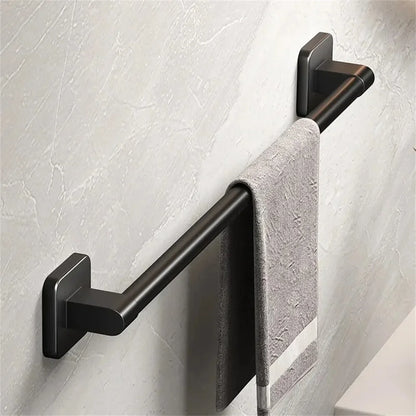 Wall Mounted Towel Rack Bathroom Storage Rack No Drilling Bathroom Horizontal Bar Towel Rack Kitchen Bathroom Accessories Beauty World Shop