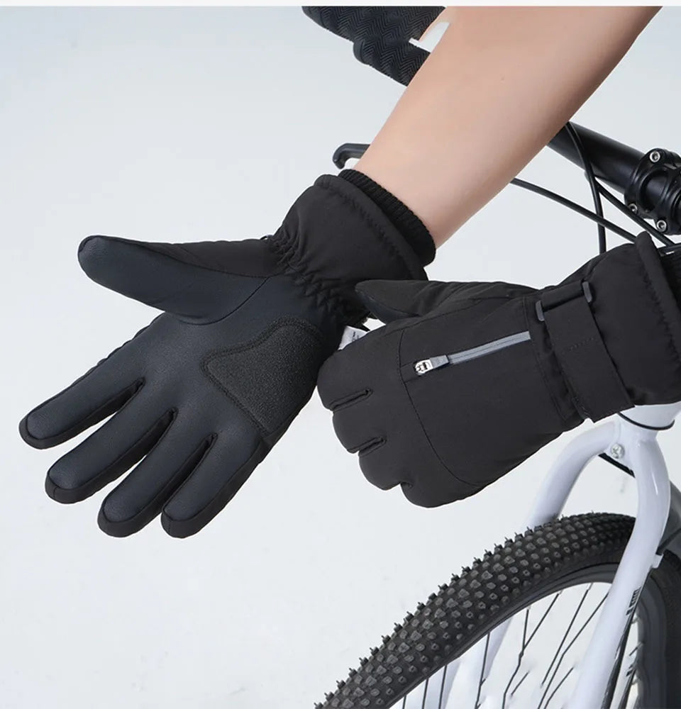 GTUBIKE Waterproof Men’s Women’s Winter Cycling Gloves Thermal Touchscreen Ski Gloves for Running Outdoor Sports Gloves Beauty World Shop